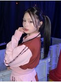 【椎名亜美様♪】エクステ韓国ロングヘア ブルーバイオレット