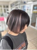 インナーカラー×ウルフボブ#髪質改善#髪質改善カラー#前髪#韓国