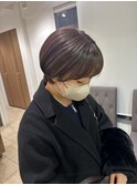 グレージュショートボブ