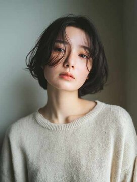 トクテ 吉祥寺(tokute) くびレイヤーエモージュグレージュカラーくびれショート/吉祥寺