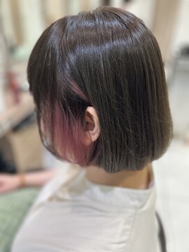 アッシュ 戸田公園店(Ash) イルミナグレージュ×耳元インナーピンク