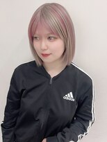 ビューシンサイバシ(VIEW SHINSAIBASHI)&nbsp;デザインカラーハイトーン前髪レイヤーカットイメチェン10代20代