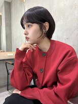 ロンドフルール 大宮東口(Lond fleur)&nbsp;くびれヘア/アプリコットオレンジ/レイヤー/ショートボブ/韓国