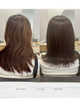 エン(en) ミディアムボブ×美髪カラー