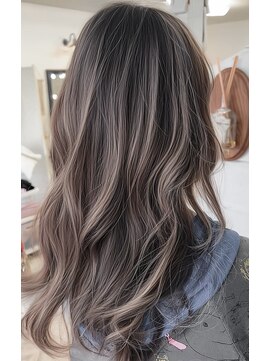 ウル(ulu) ハイライト 白髪ぼかし ケアブリーチ ホワイトベージュ