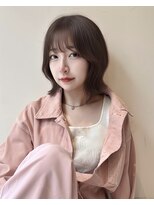 ロンドリゼル 札幌(Lond RiseL) オリーブグレー/前髪/ボブ/マロンベージュ/レイヤーカット/小顔