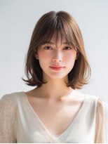 ロッソ ヘアアンドスパ 谷塚店(Rosso Hair&SPA)&nbsp;前髪顔まわりカット/外ハネボブ/丸みボブ/ショートボブ
