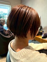ナチュラル ヘアーデザイニング(Natural hair designing) 大人マッシュショート/丸みボブ/こなれ感/チョコレートブラウン