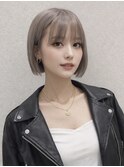 顎ラインぱつっとボブ