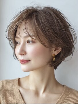 ハーツ(Heart's) 大人ショート　白髪ぼかし　白髪染め　ハイライト　40代50代60代