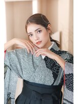 シャルメ 三宮店(CHARMER) 成人式に!タイトなローポニー