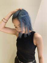 コットン(cotton) 【madoka】ブリーチで作るブルーカラー
