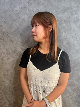 ザ シーワークス ときわ台店(THE Cworks) オレンジ/ミルクティーベージュ/インナーカラー