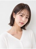 小顔見せシースルーバングボブ