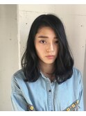 学生限定　黒髪を柔らかく見せる為にエアウェーブ