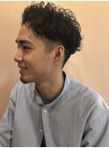 ミヤギリョータ刈上パーマスタイル
