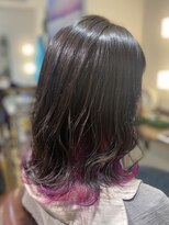 ラウレアヘアー(Laule'a hair)&nbsp;インナーカラーにピンクバイオレット