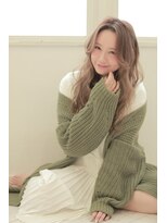 フロート 小阪店(float) ミルクベージュ_マロンベージュ Aラインボブ かきあげ