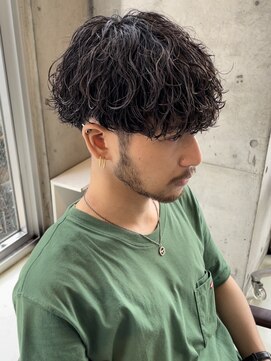 フィフス 天神大名(fifth) 波巻きスパイラルパーママッシュショート無造作パーマ刈り上げ
