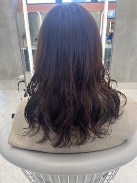 ロンドルーチェ 心斎橋(Lond luce) ダークアッシュ/ミディアムレイヤーカット［髪質改善/縮毛矯正］