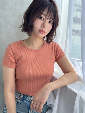 ソヨン 高槻店(SOYON) パツっとミディアム シースルーバング