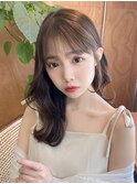 韓国レイヤー レイヤーカット 巻き髪