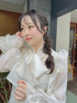 ルービック 梅田茶屋町(Rubik) 小顔 ゆるふわ編みおろしアレンジ/二次会/20代・30代・40代