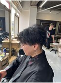 ニュアンスパーマ　メンズパーマ　ワンカールパーマ