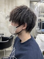メンズヘアセンス 渋谷(MEN'S HAIR SENSE) アッシュブラックツーブロックウルフマッシュパーマハイライ
