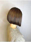 小顔補正立体カット×ナチュラル丸みボブ 10代20代30代40代50代