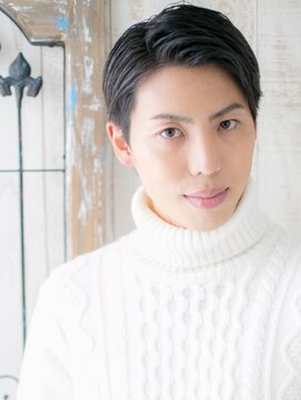 モッズヘア メン 南越谷南口店(mod's hair men) 定番人気！七三オールバック耳だしショートW南越谷