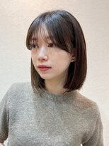 ガーデンヨコハマ(GARDEN YOKOHAMA) 切りっぱなしタッセルボブワンカール内巻きオリーブベージュ