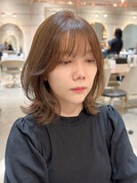 ロンド エスポワール 錦糸町(Lond espoir)&nbsp;■ 前髪アンブレラカラーこなれミディイメチェンウェーブパーマ