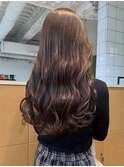 ダブルカラーブリーチインナーカラー顔周りレイヤー
