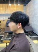 20代30代40代◎ツーブロックマッシュ韓国マッシュブルーブラック