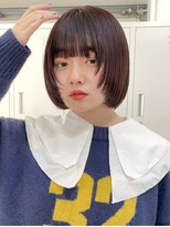 メゾンアクア 表参道(Maison ACQUA)&nbsp;◎ミニボブウルフカットワイドバングブルーブラック