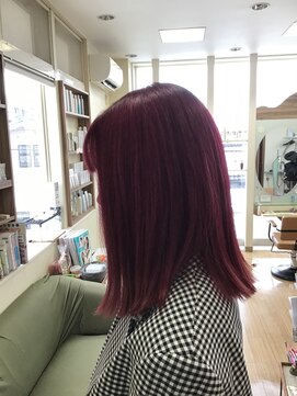 フープ(hoop) 濃いこいカラーピンクレッド