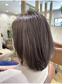 白髪ぼかしグレージュハイライト