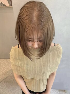 ペレ アネックス 大阪梅田茶屋町店(PELE ANNEX) ホワイトグレージュ/デジタルパーマ/フェザーパーマ/梅田