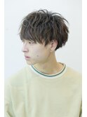 【無造作】前下がりマッシュ　スパイラルパーマ