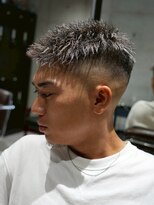 メッツ 原宿(METS)&nbsp;MEN'S/ツイストピンパーマ×フェード/短髪/男髪