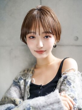 ギークス(GEEKS) 【GEEKS渋谷】レイヤーショート/ココアブラウン/冬ヘア/襟足短め