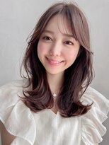 アグノス 青山(Agnos) 愛されうるツヤくせ毛風カールサイドバング黒髪#522f1123