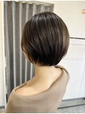 似合わせカット+透明感カラー