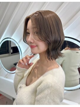 ロンドヴァリー 渋谷店(Lond vallee) 韓国くびれボブ×くすみベージュ