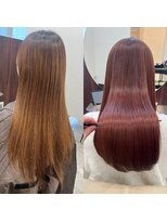 ジーナ メゾン 札幌(Zina Maison)&nbsp;美髪＊くすみピンク＊髪質改善TR＊Zina Maison札幌