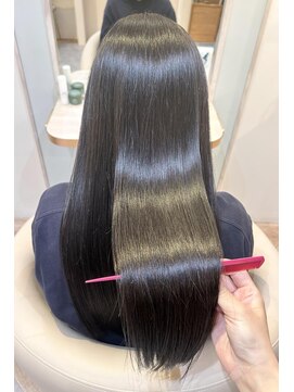 アンド ラ ブランシュ(&.La Blanche) 大人ガーリー/ダークアッシュ/ミディアムレイヤー/髪質改善