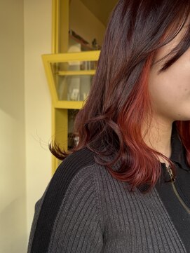 ヒントステーション(HINTSTATION) 〈浅草 半個室〉インナーレッド×ワインレッド