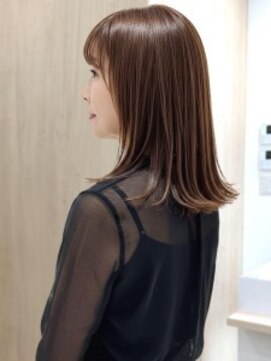 アエル 川西能勢口本店(aeru) 艶めきショコラ外ハネボブ【川西能勢口駅】