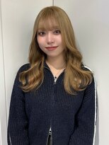 アクシス ナゴヤ(AXIS NAGOYA) 【なつミ】ミルクティーブロンド/ダークブルー/デジタルパーマ/